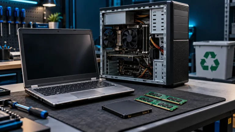 Stary komputer lub laptop w Łodzi – naprawa, modernizacja i recykling